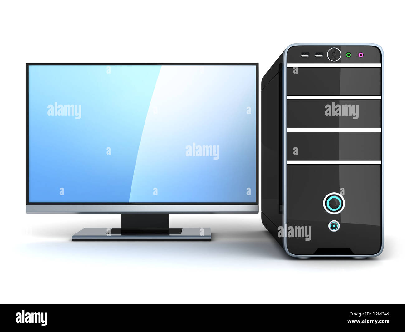 A modern, powerful computer (done in 3d Stock Photo - Alamy