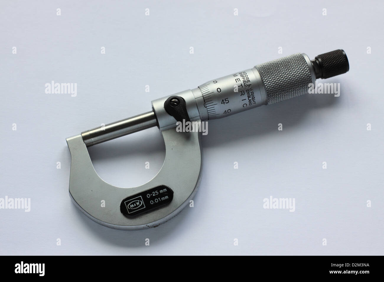 Metric Micrometer Stock Photo