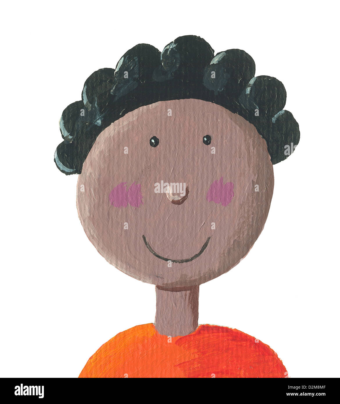 Cute Afro American boy Stock Photo - Alamy