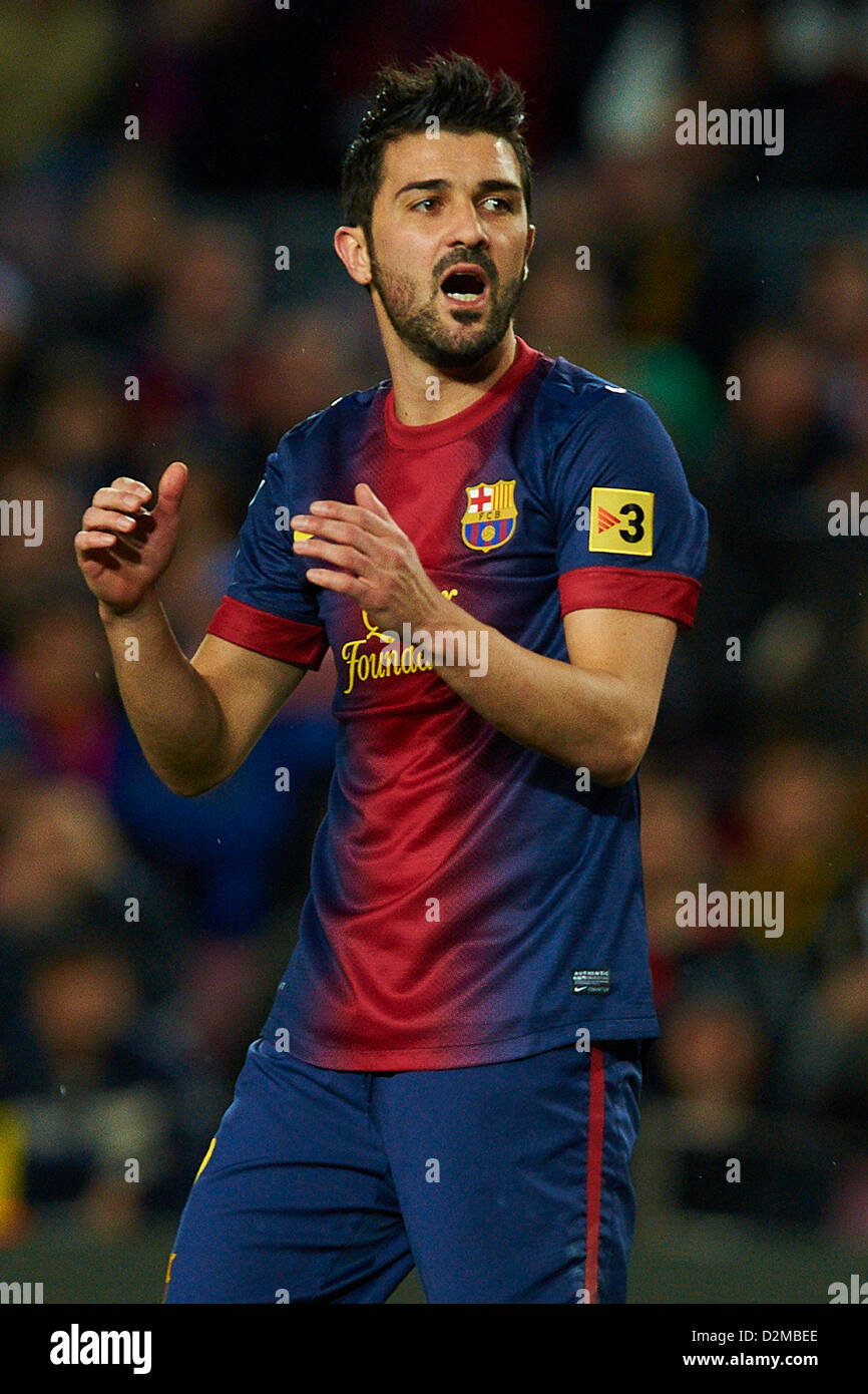 David villa fc barcelona during hi-res stock photography and images - Alamy