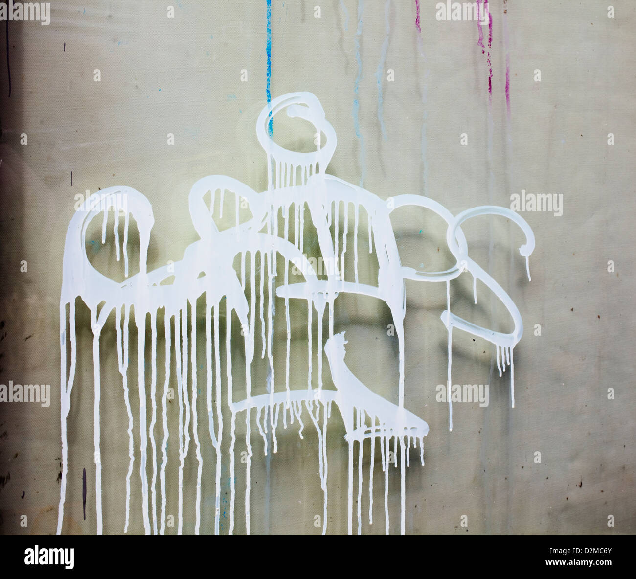tag on window marking crips territory Stock Photo Alamy