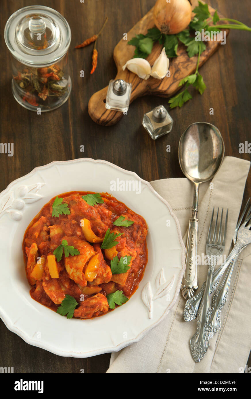 Indian chicken Jalfrezi Stock Photo Alamy