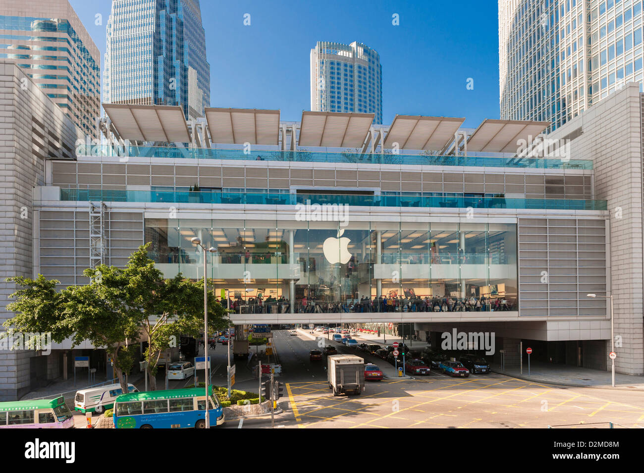 Apple Store at the IFC centre, Hong Kong Stock Photo