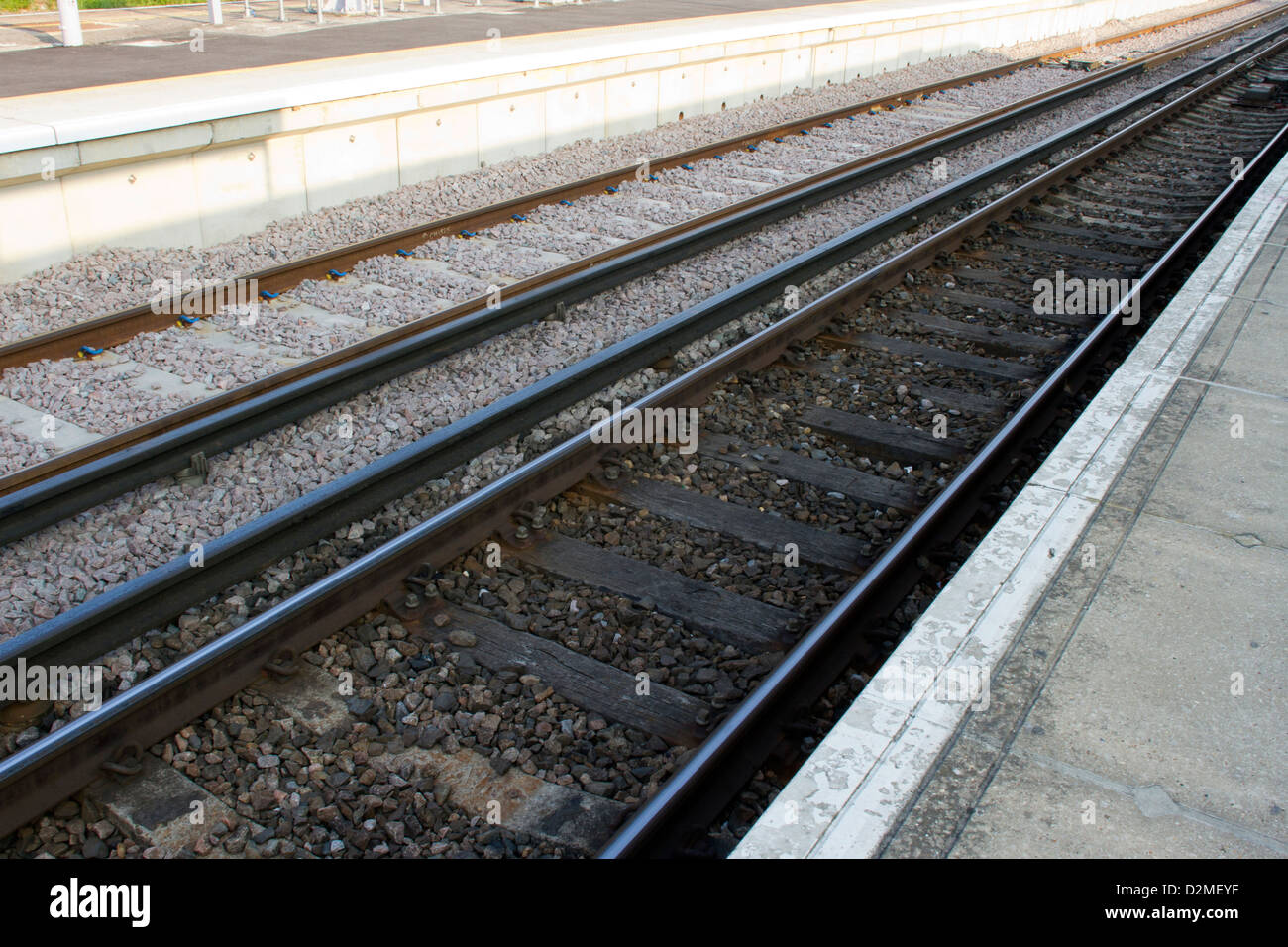 London Railroad Tracks Stock Photo Alamy