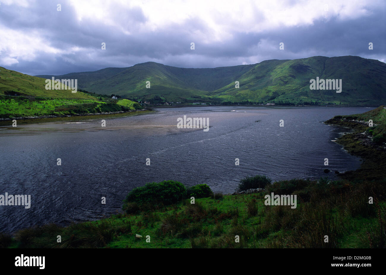 Killary Harbour near Leenane, County Galway, Ireland. Described as Ireland's only 'fjord' it is 16kms in length. Stock Photo