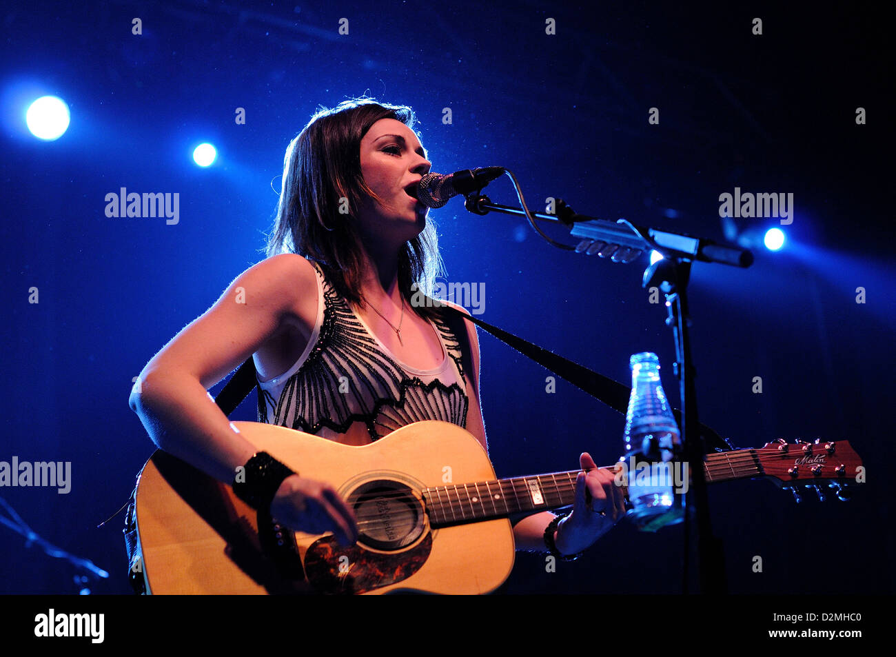 BARCELONA, SPAIN - SEP 28: Amy MacDonald performs at Razzmatazz on September 28, 2010 in Barcelona, Spain. Stock Photo