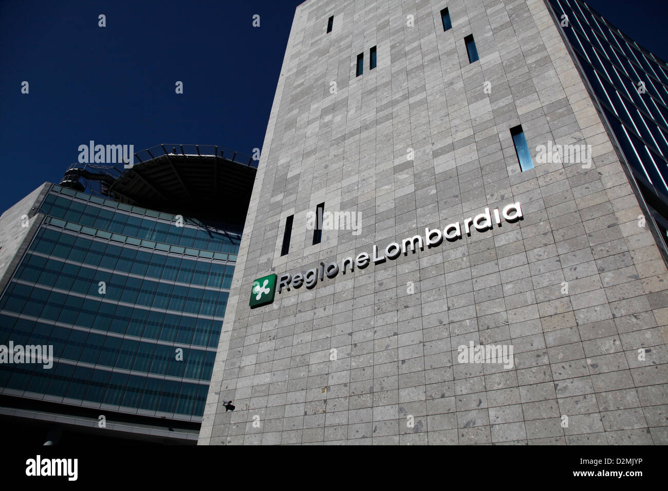 Lombardy regional government building in Milan Stock Photo