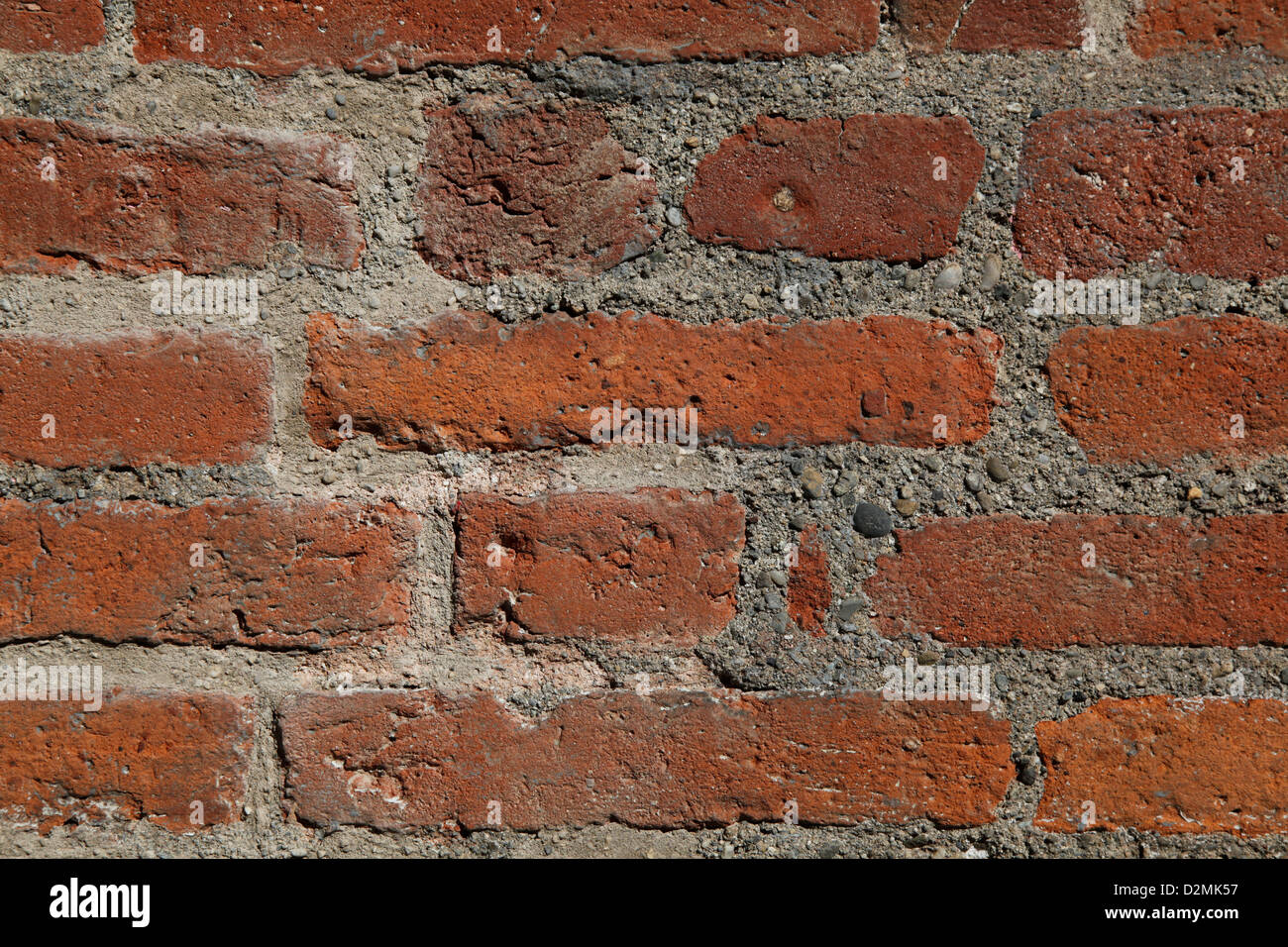 An old red brick wall Stock Photo