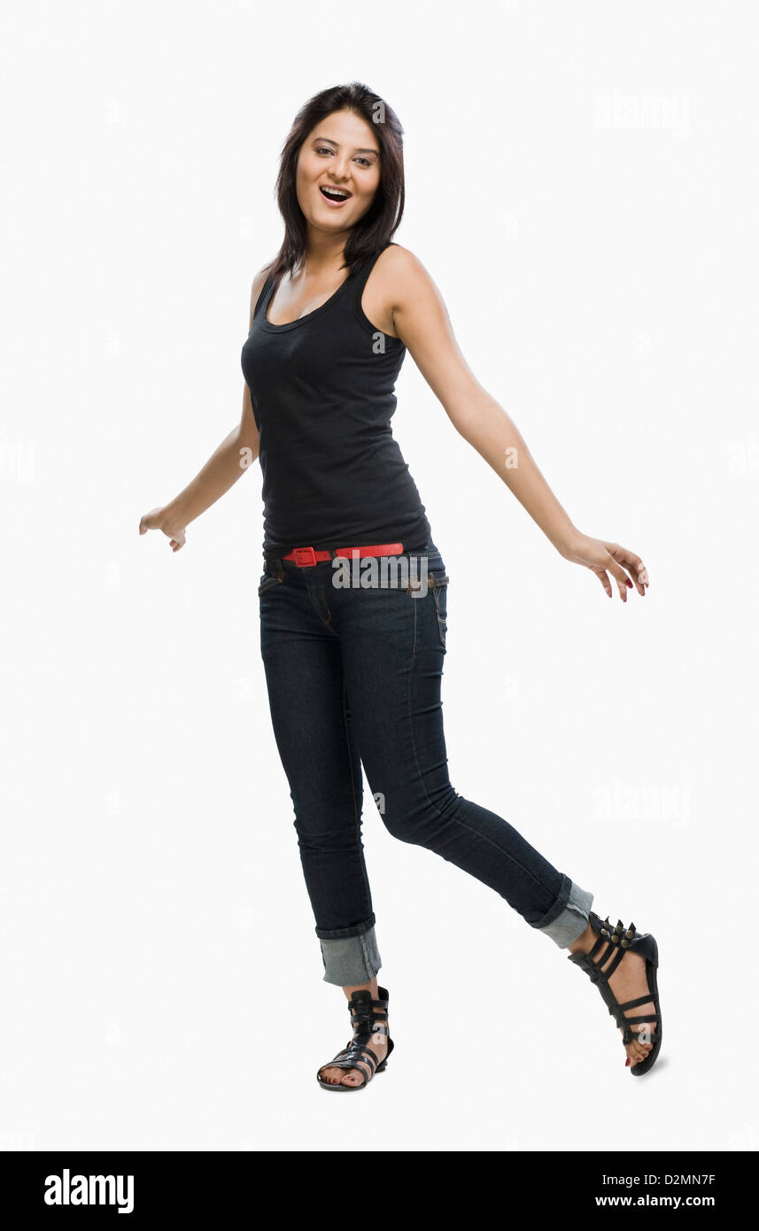 Carefree posing hi-res stock photography and images - Alamy