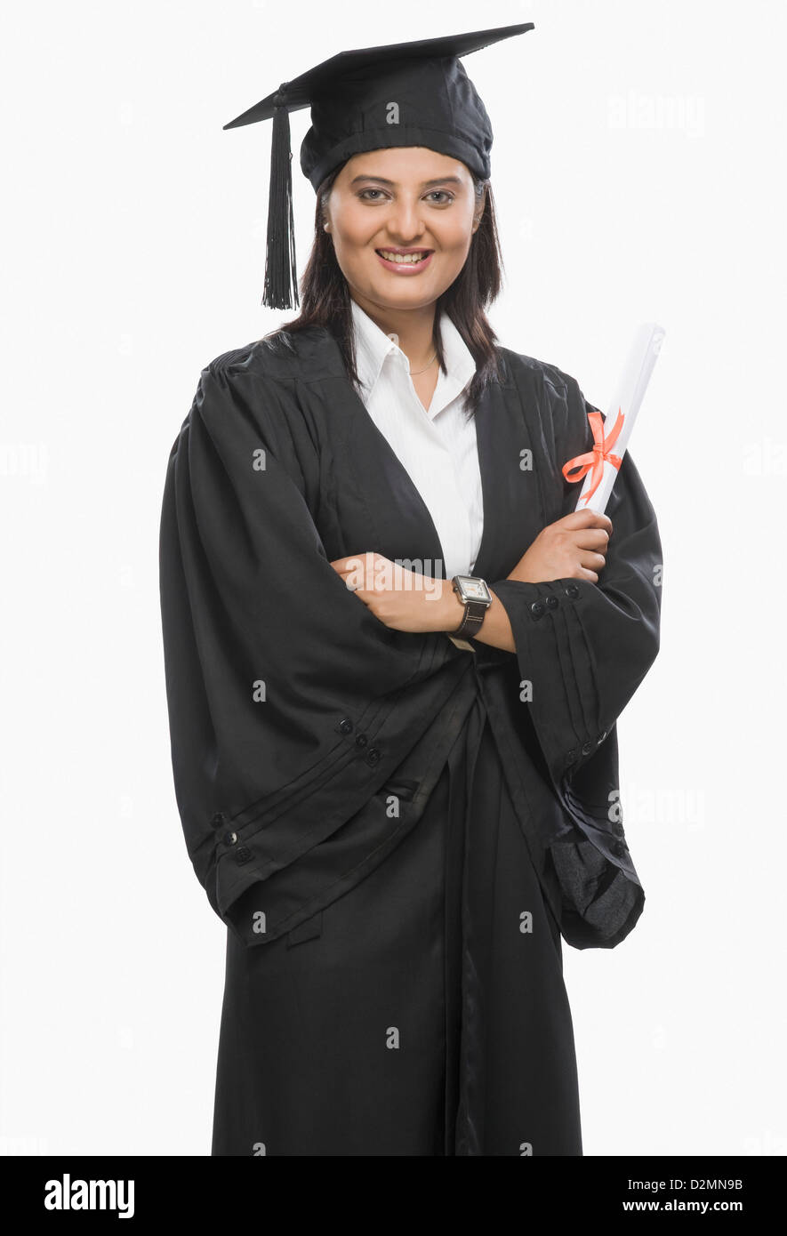 Diploma with a ribbon Cut Out Stock Images & Pictures - Alamy
