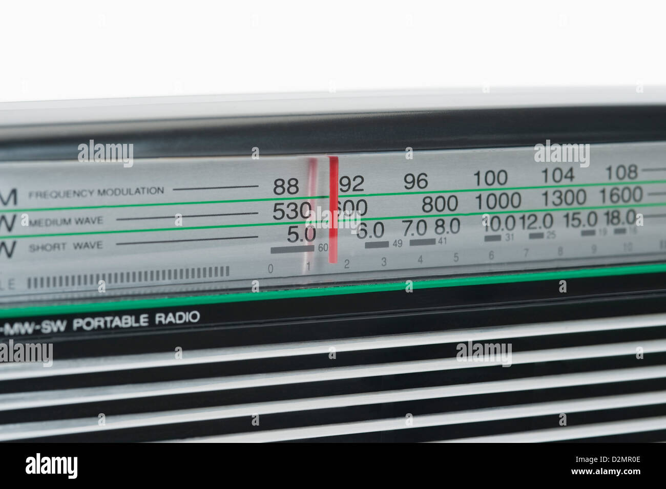 Receiver dial of a radio Stock Photo Alamy