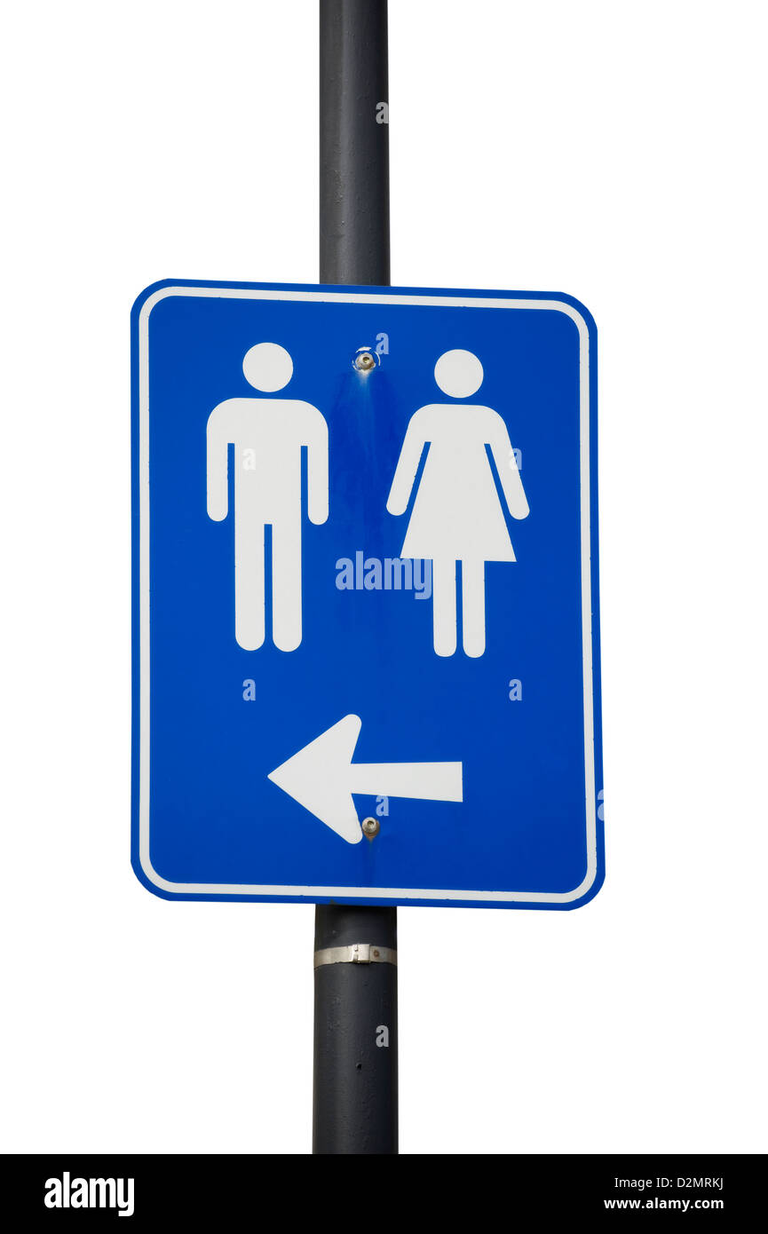 Toilet sign arrow direction hires stock photography and images Alamy