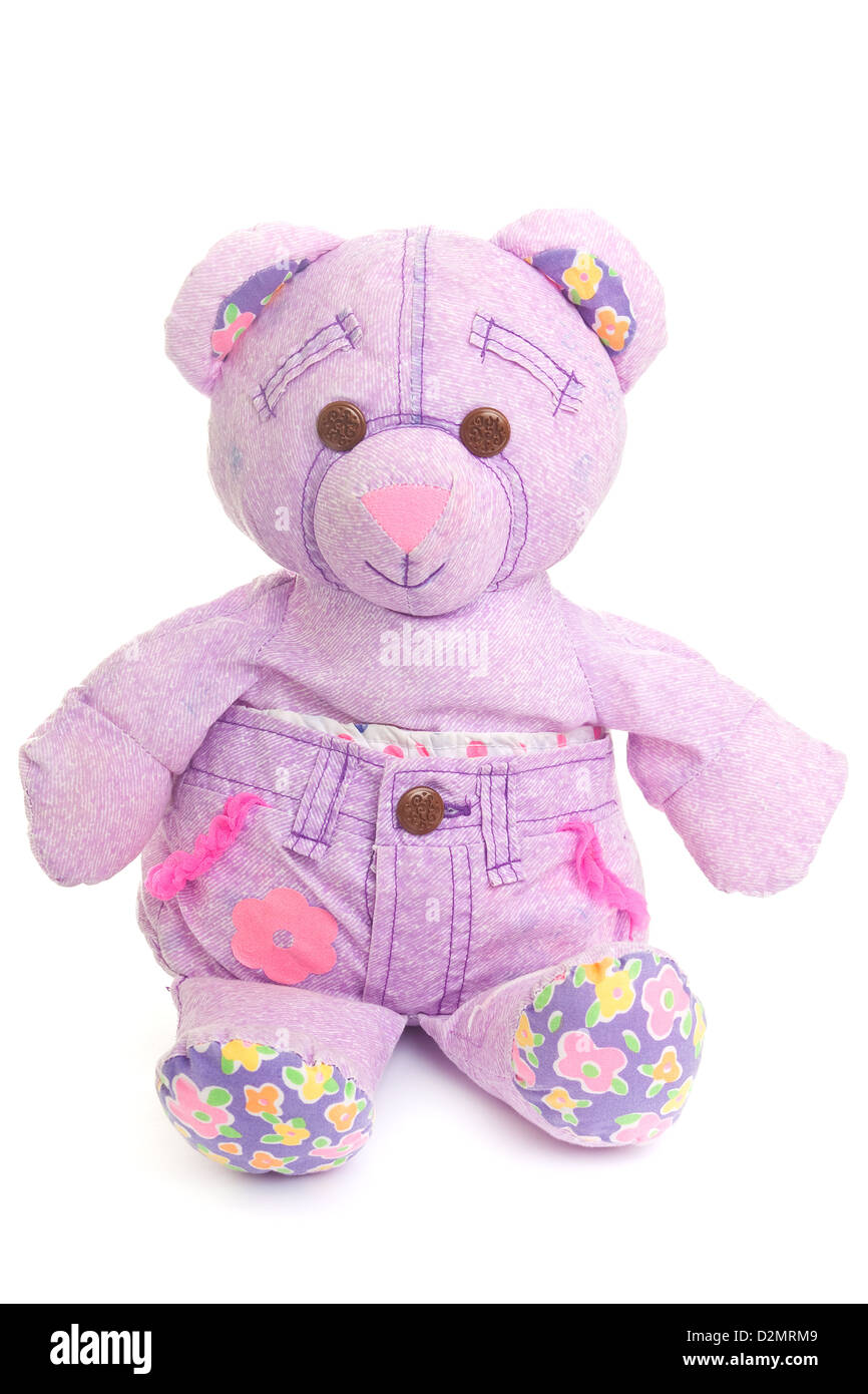 Teddy bear toy isolated on a white background Stock Photo - Alamy