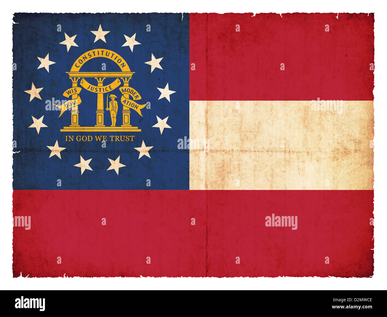 Flag of the US state created in grunge style Stock Photo Alamy