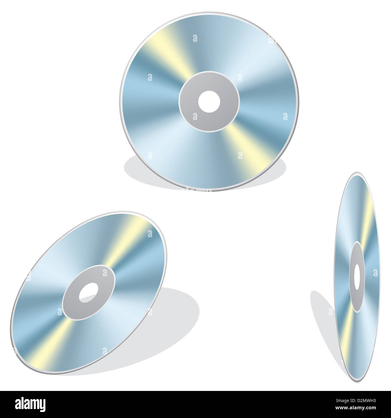 Close-up of compact discs Stock Photo