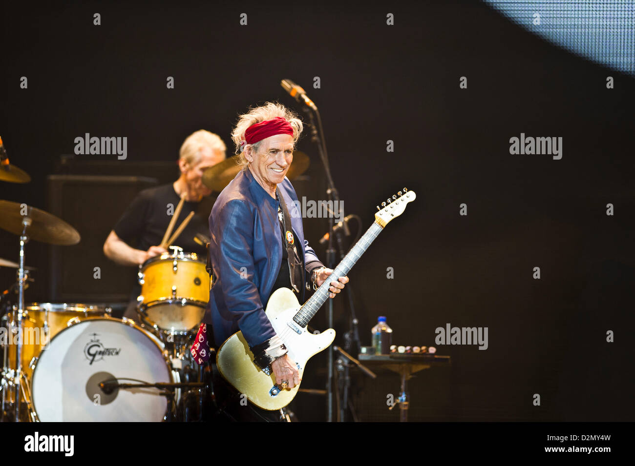 The Rolling Stones performing at the O2 in London, United Kingdom on 29 November 2012. Photo by: Carsten Windhorst Stock Photo