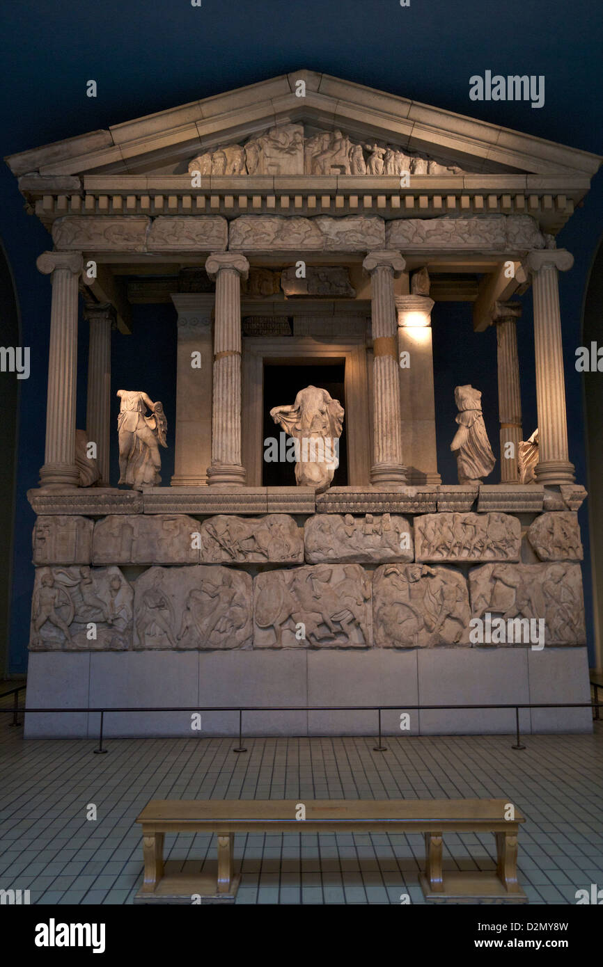 Nereid Monument, British Museum, London, England, UK, GB, British Isles Stock Photo
