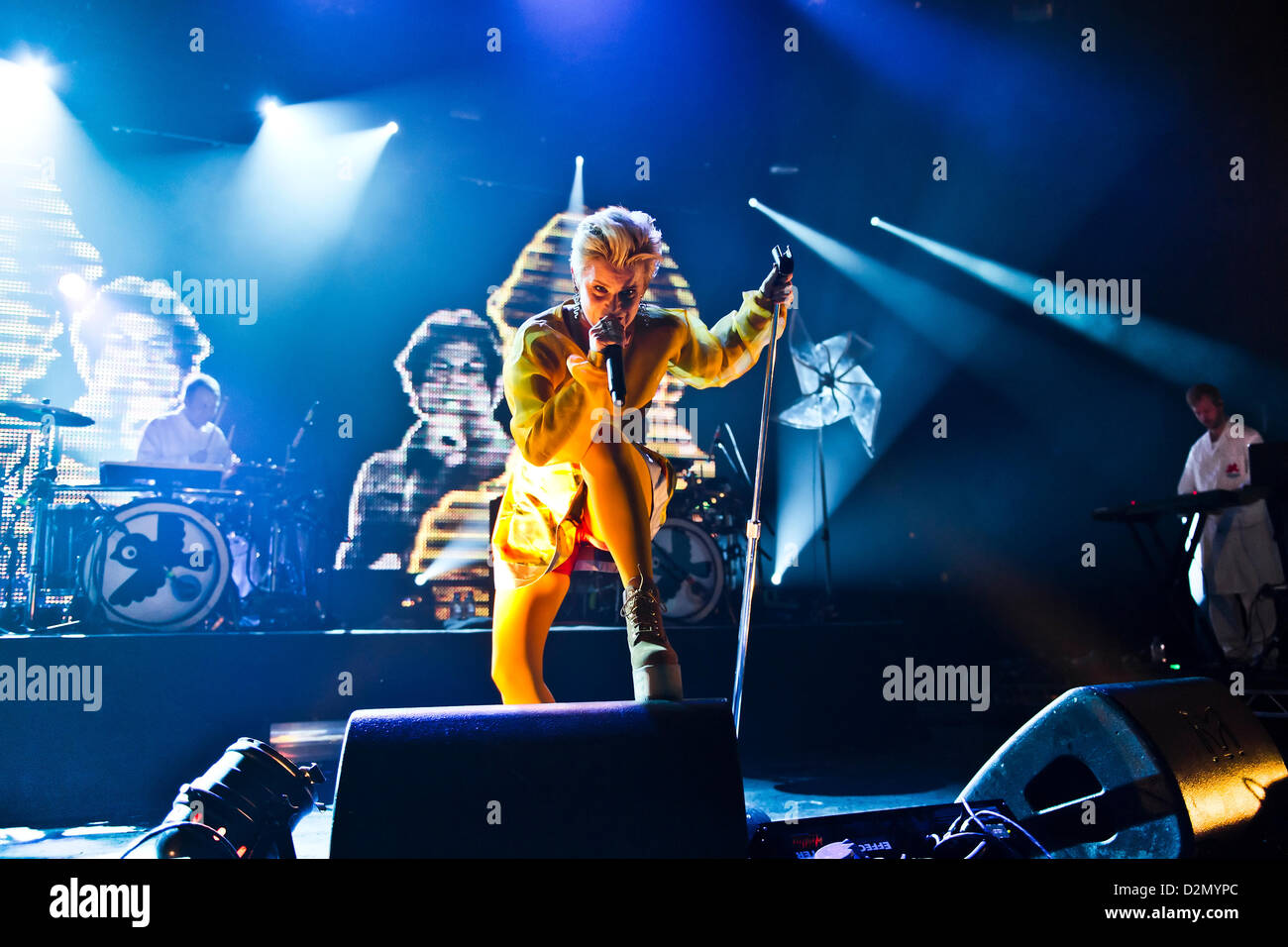 Robyn photographed at Brixton Academy in London, United Kingdom on 1 November 2012. Photo by: Carsten Windhorst Stock Photo