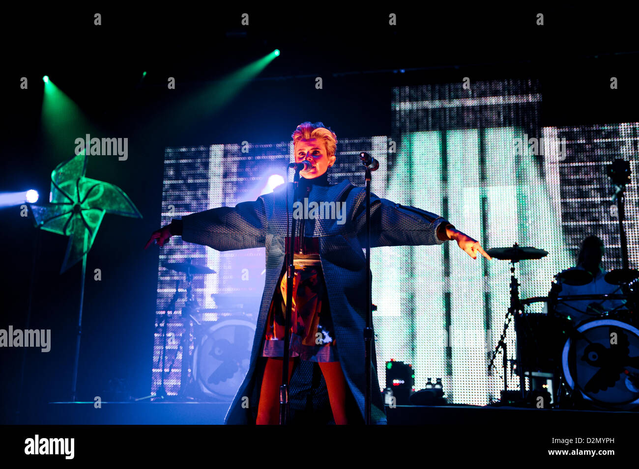 Robyn photographed at Brixton Academy in London, United Kingdom on 1 November 2012. Photo by: Carsten Windhorst Stock Photo