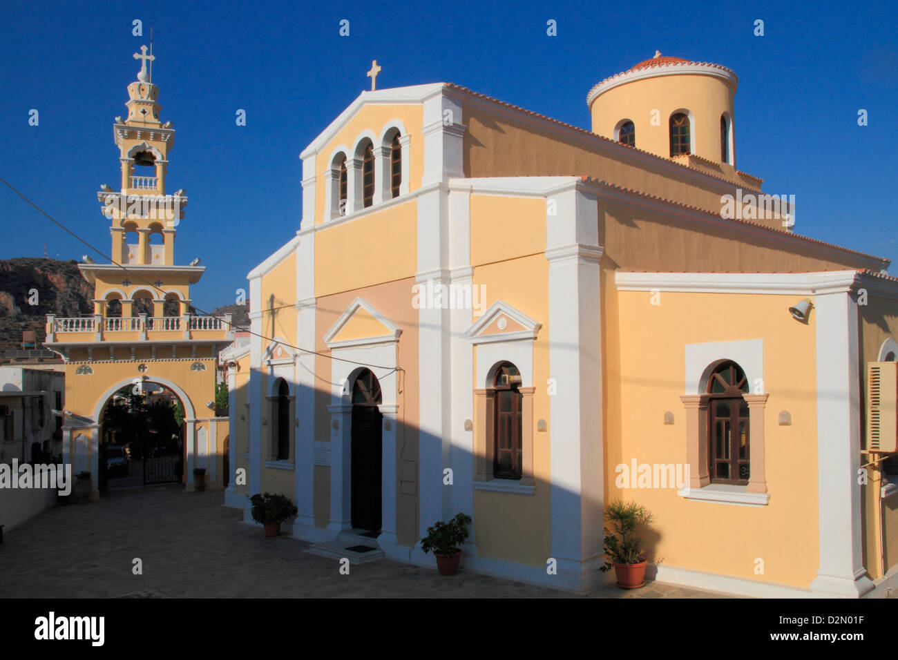 Church, Paleochora, Crete, Greek Islands, Greece, Europe Stock Photo