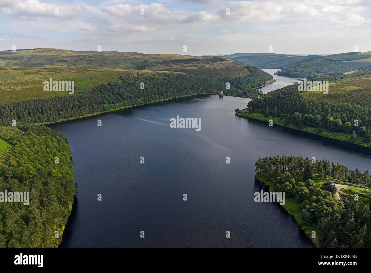 Aerial photograph of Howden Reservoir near Sheffield Stock Photo Alamy
