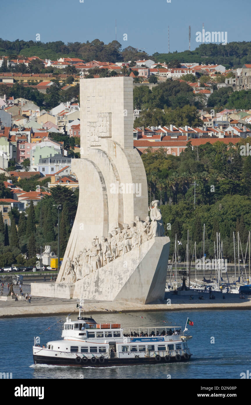 Padrau Dos Descobrimentos (Monument to the Discoveries), Belem, Lisbon, Portugal, Europe Stock Photo