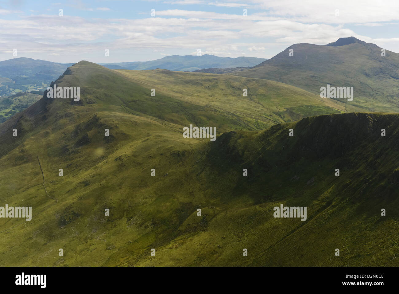 Aerial photograph in Snowdonia National Park Stock Photo