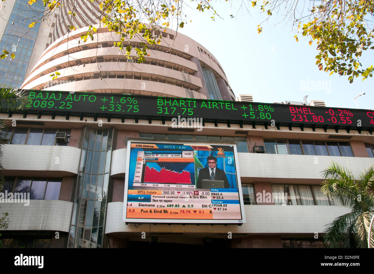 The Stock Exchange building in Mumbai India ( Bombay ) India Stock Photo