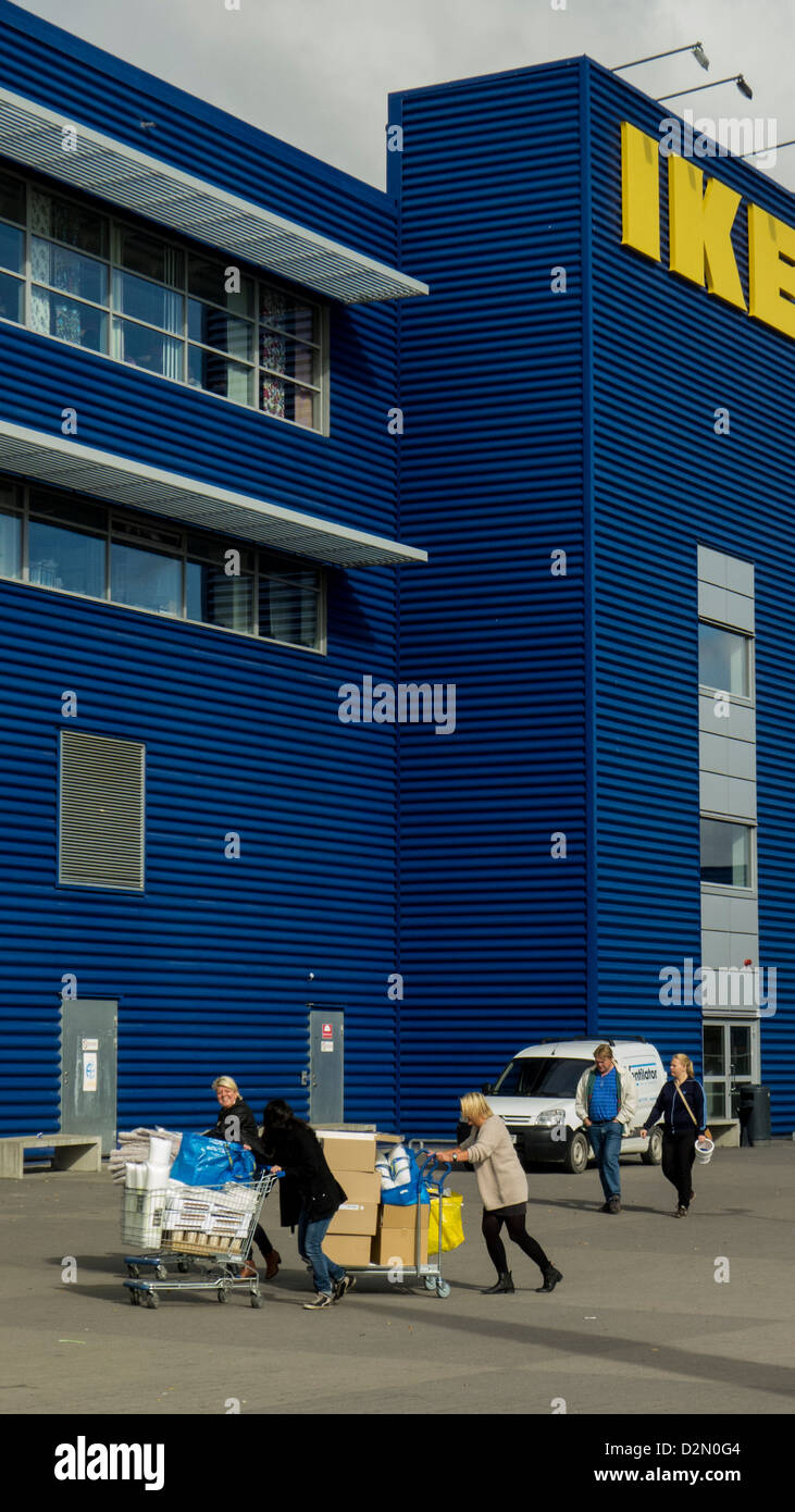 Outside the IKEA store in Kungens Kurva in southern Stockholm. This is the  largest and second oldest IKEA-store in the world Stock Photo - Alamy