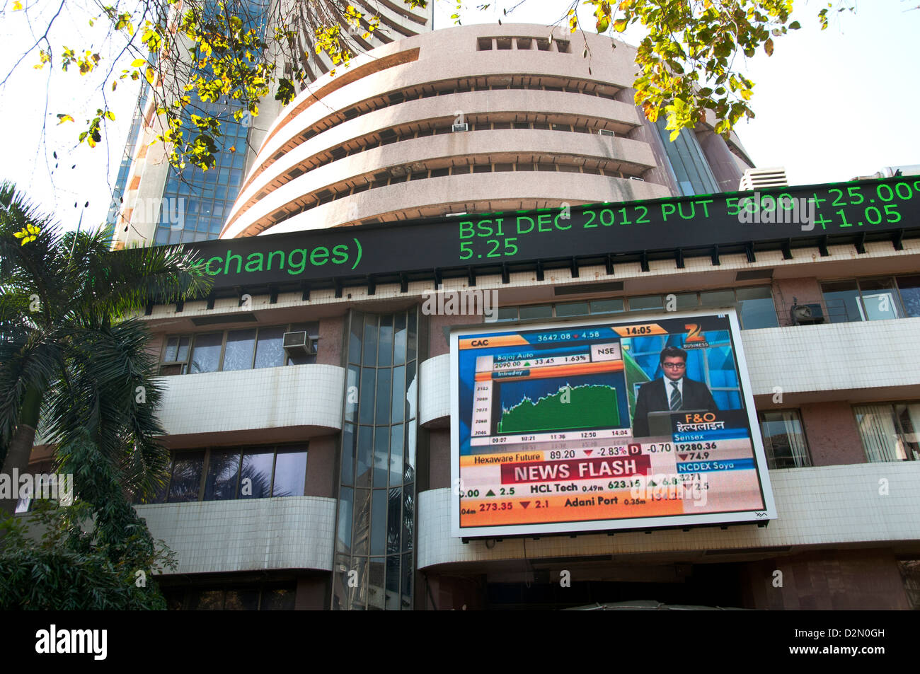 The Stock Exchange building in Mumbai India ( Bombay ) India Stock Photo
