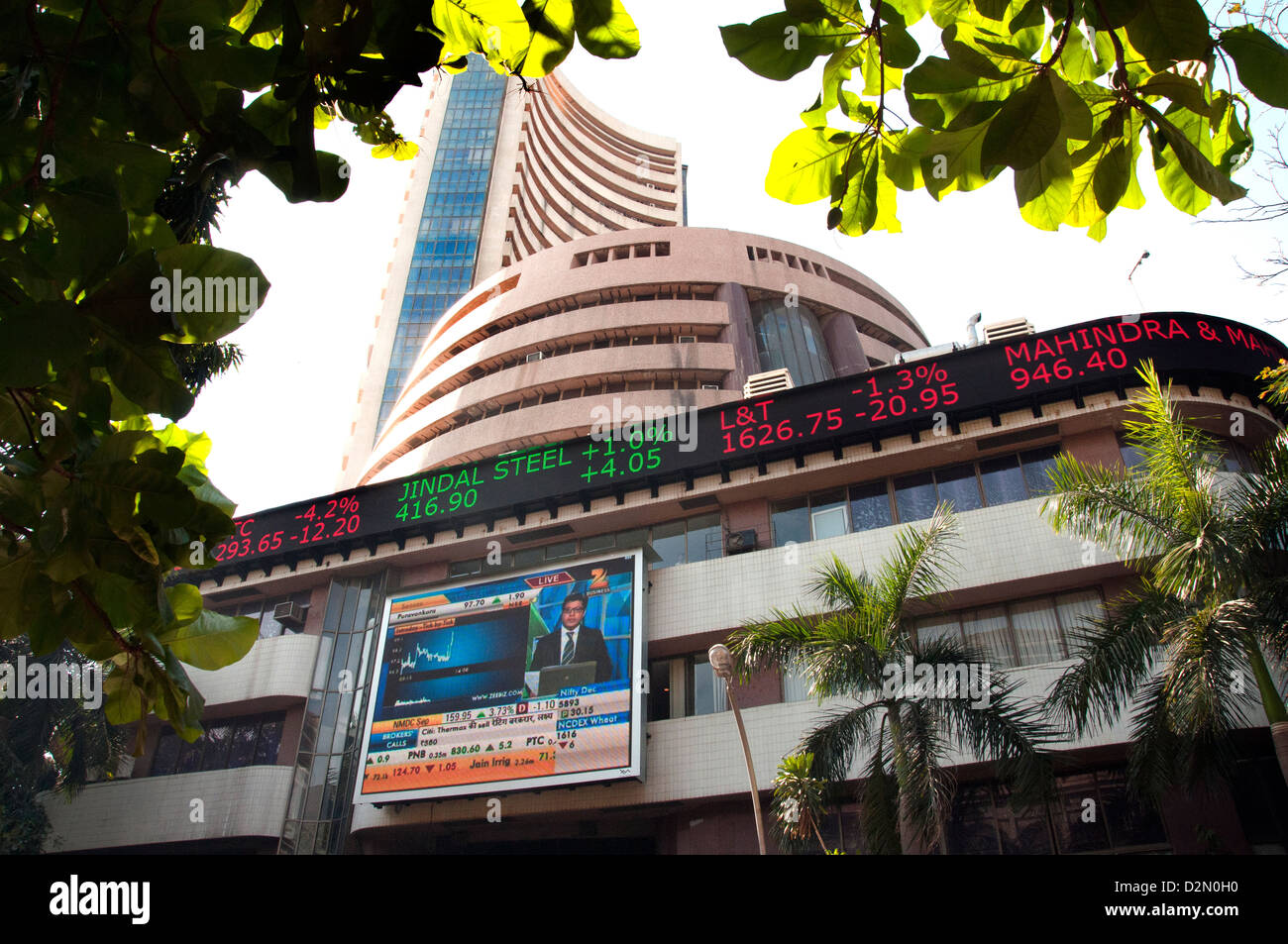 The Stock Exchange building in Mumbai India ( Bombay ) India Stock Photo