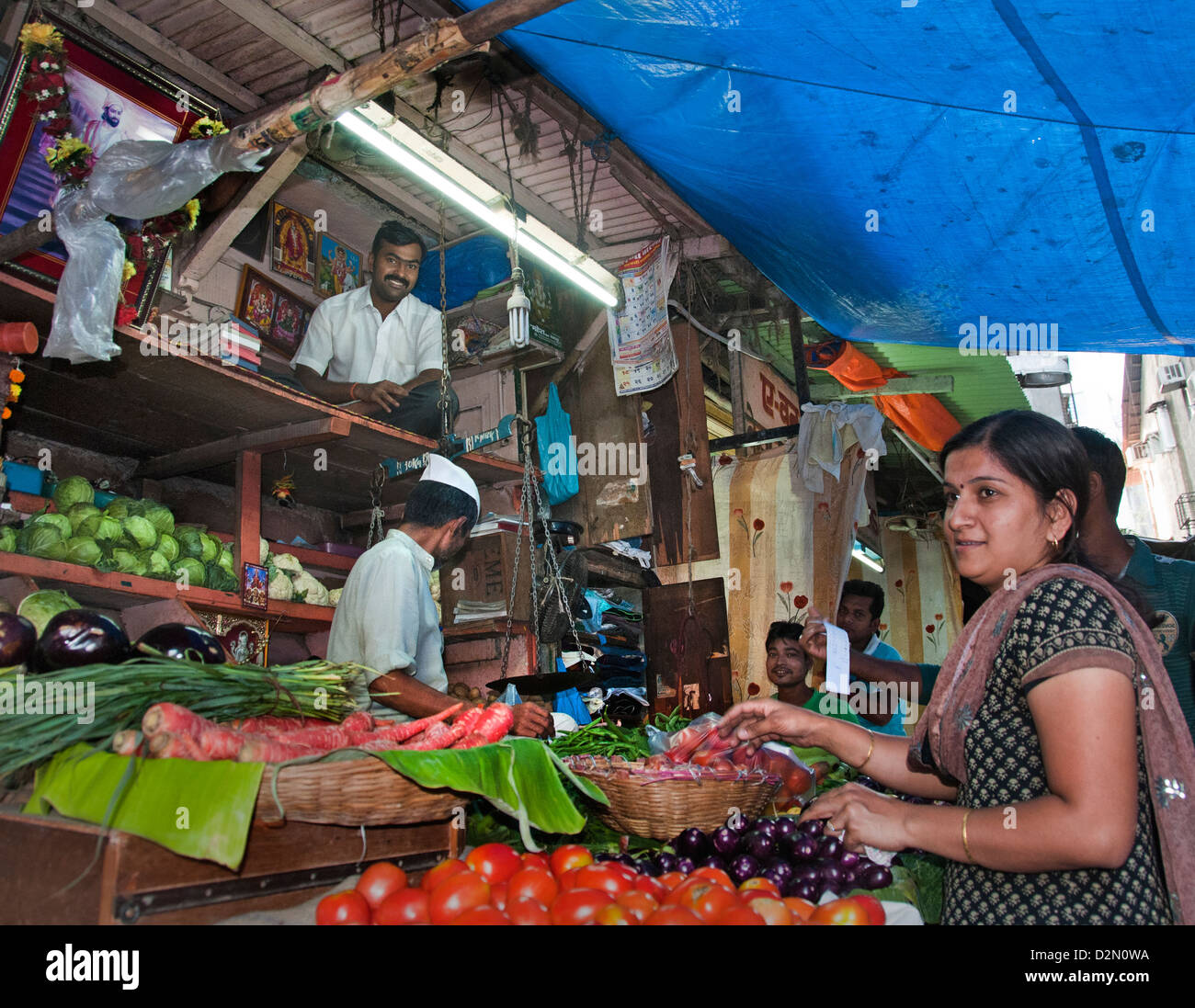 Mumbai Fort ( Bombay ) India street market Stock Photo