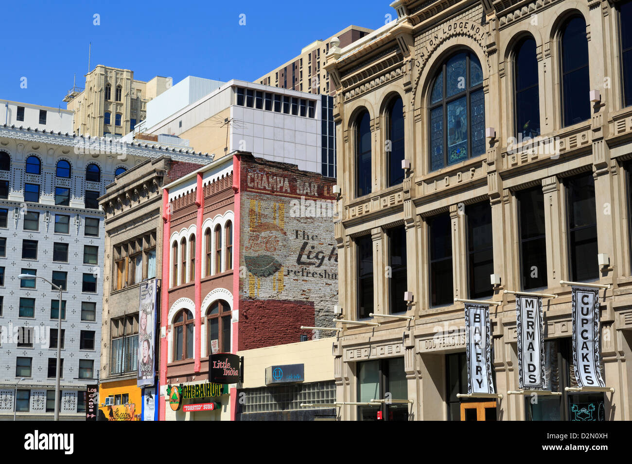 Champa Street, Denver, Colorado, United States of America, North America Stock Photo
