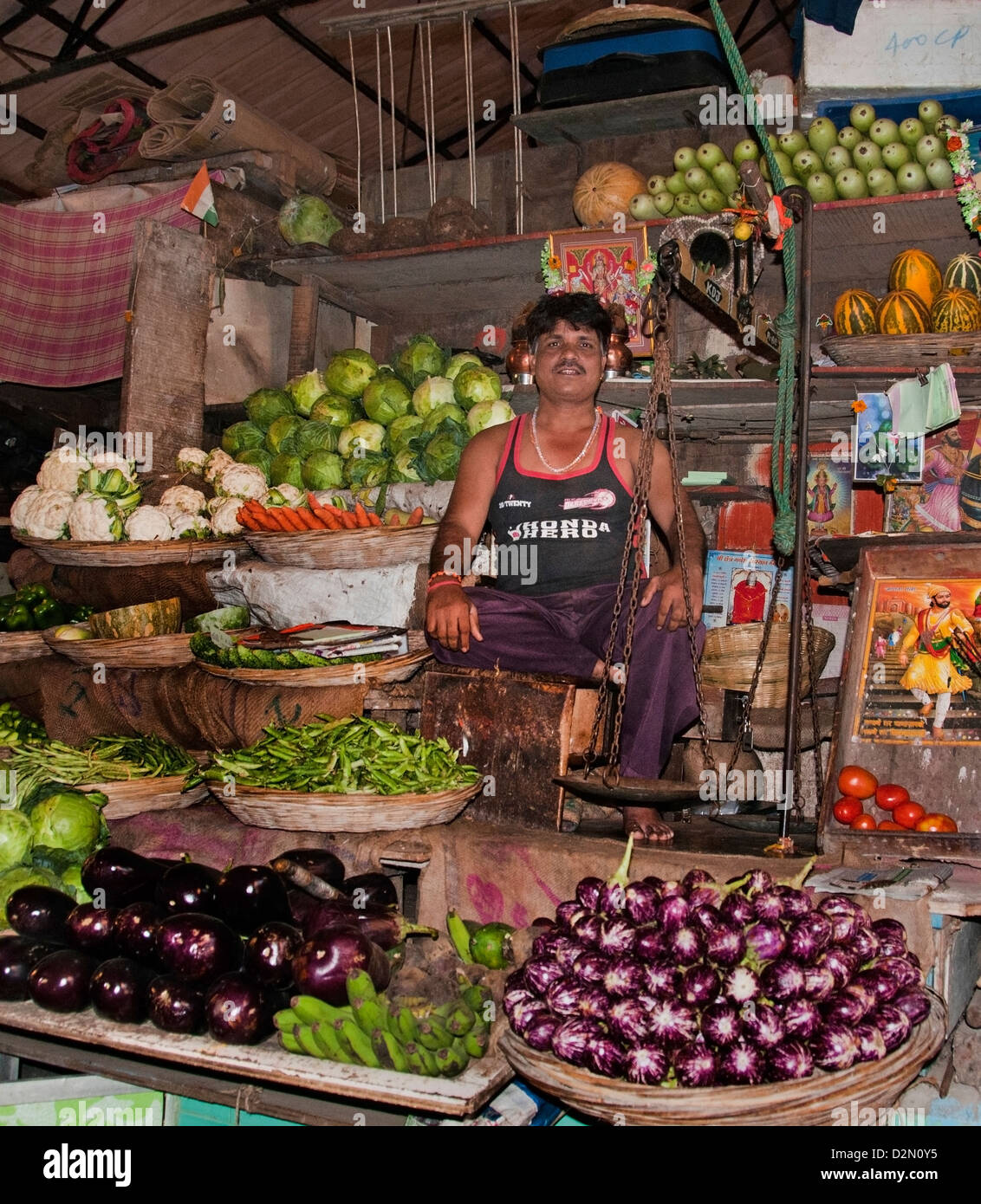 Mumbai Fort ( Bombay ) India street market Stock Photo