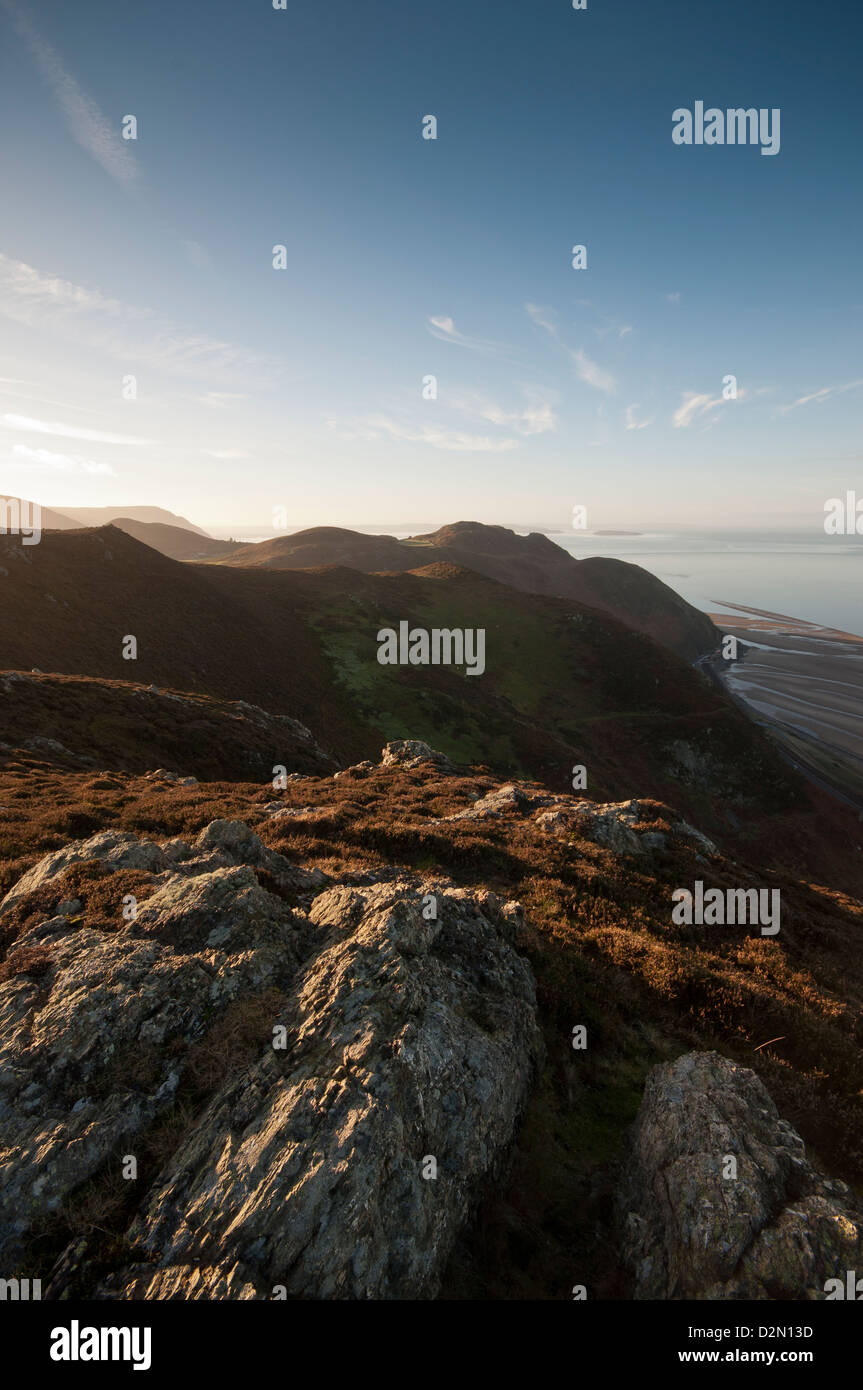 Conwy Mountain in North Wales view looking towards Penmaen bach Point