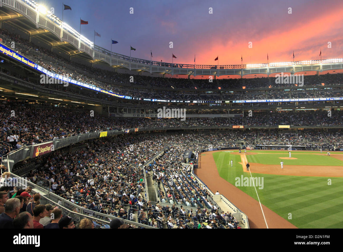 Baseball Game, Yankee Stadium, Bronx, New York City, United States of  America, North America Stock Photo - Alamy