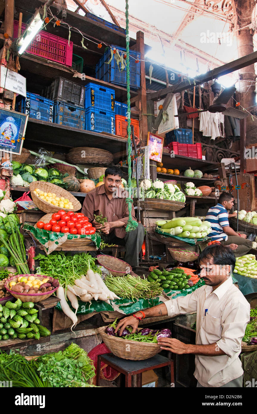 Mumbai ( Bombay ) India Crawford Market  Greengrocer fruits Stock Photo