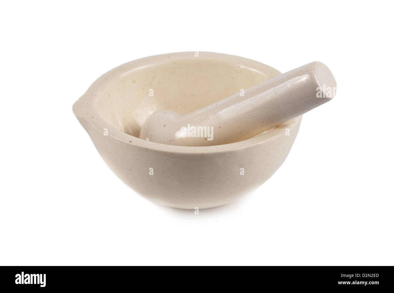 White porcelain mortar and pestle Stock Photo Alamy