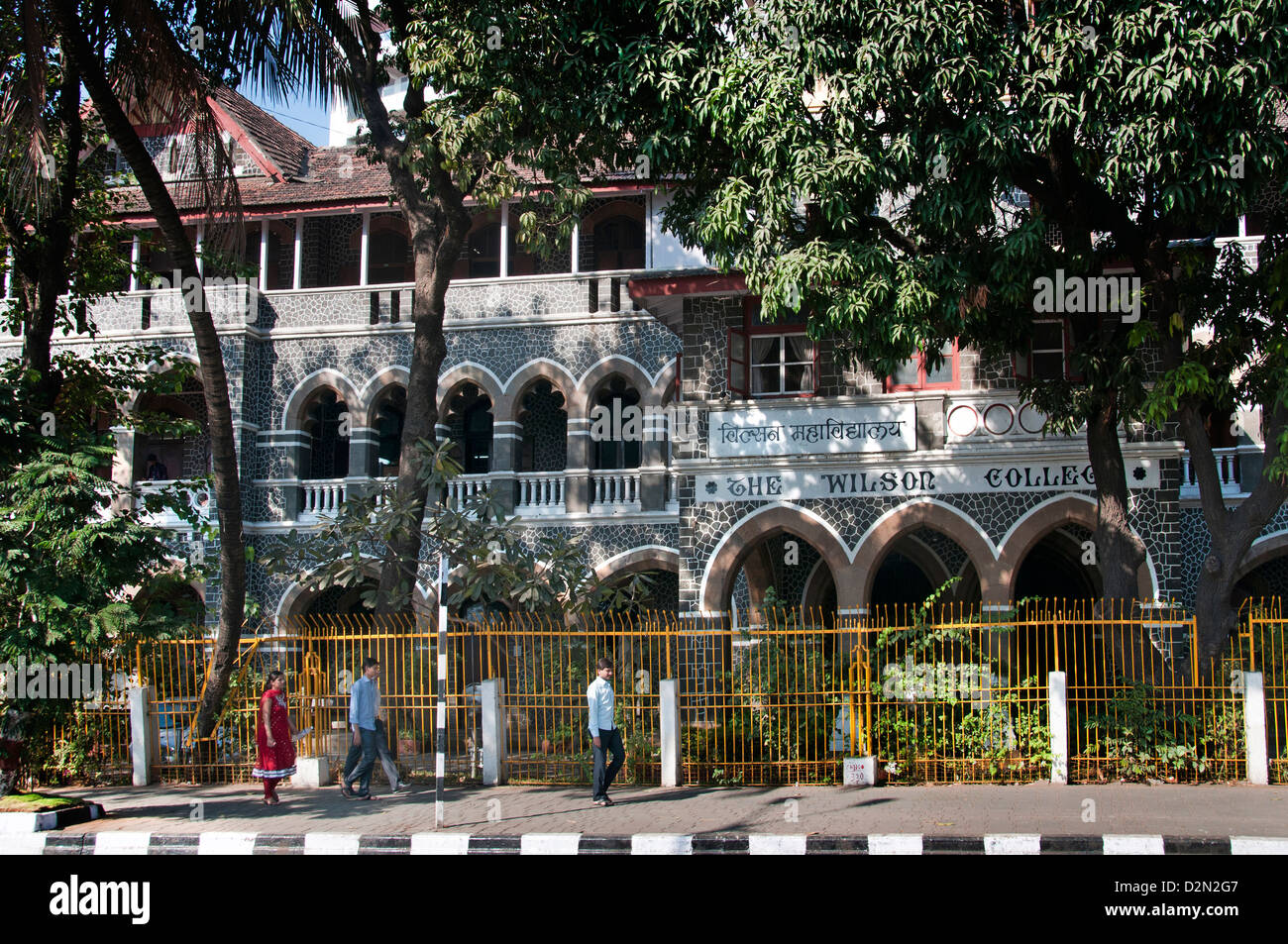 Wilson College Chowpatty Beach Camdevi Mumbai ( Bombay ) India Stock Photo