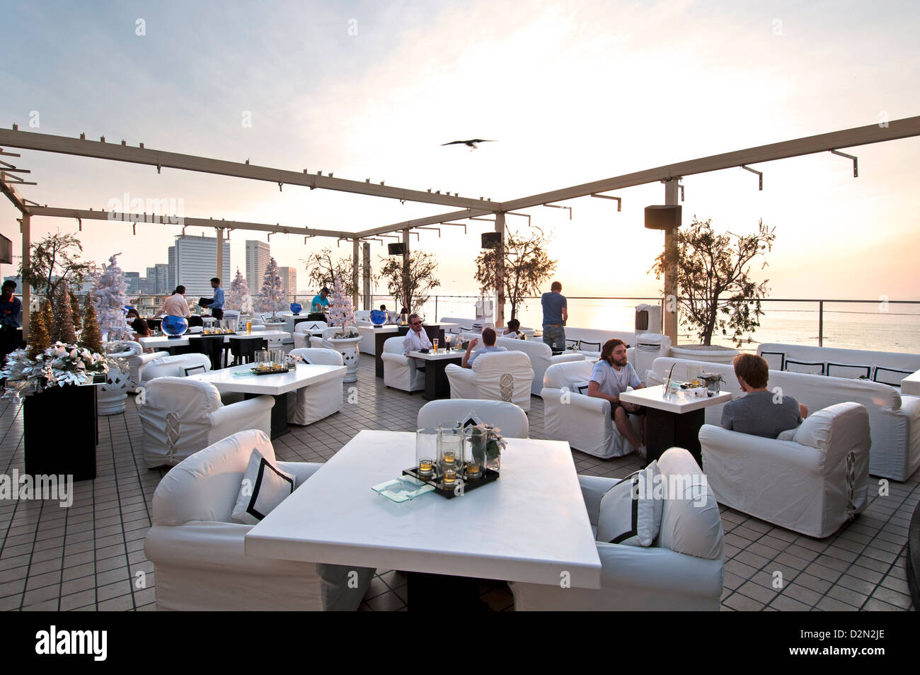Dome Bar Cafe Pub Rooftop terrace Seafront Promenade Mumbai ( Bombay