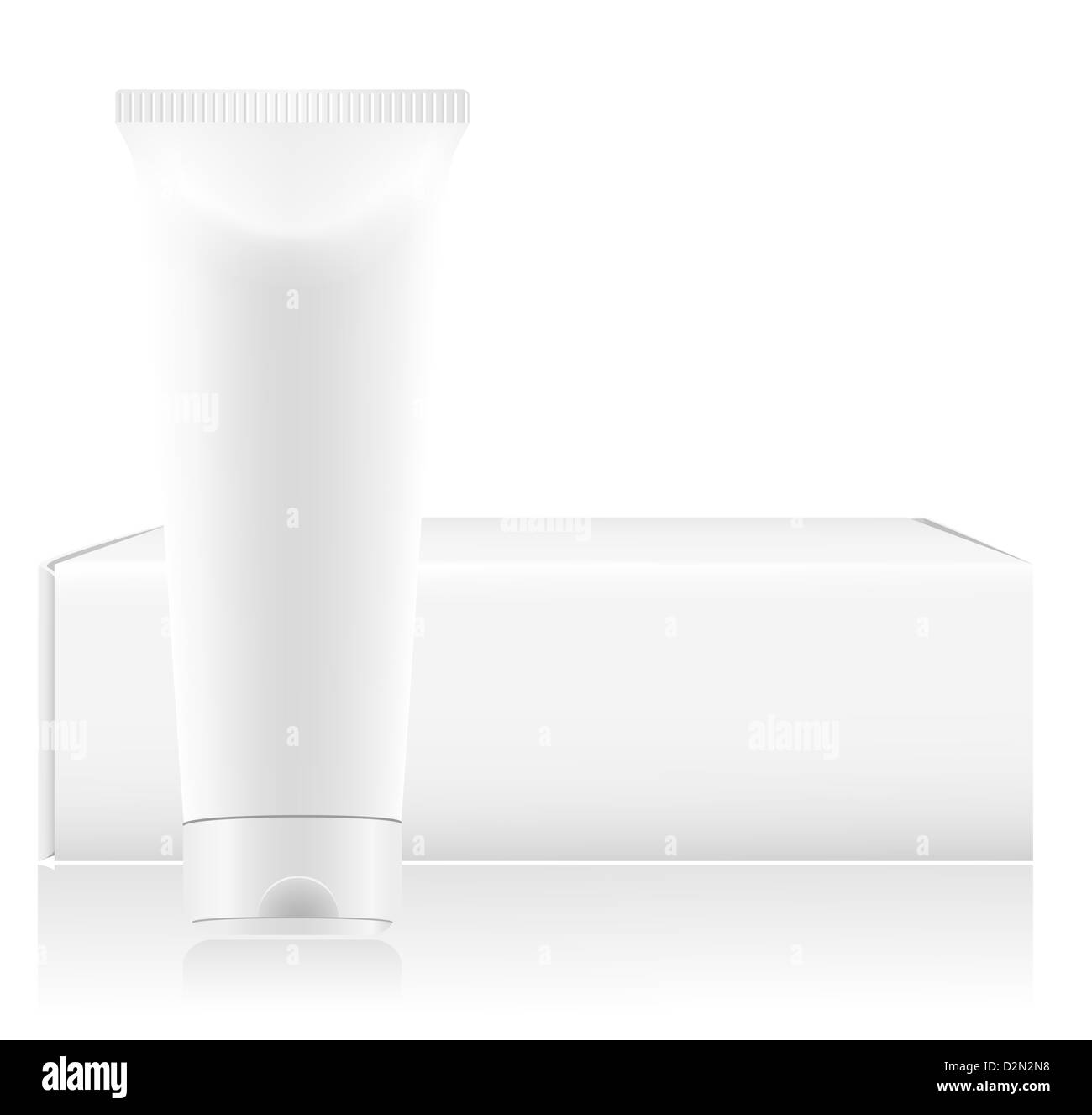 toothpaste illustration isolated on white background Stock Photo - Alamy