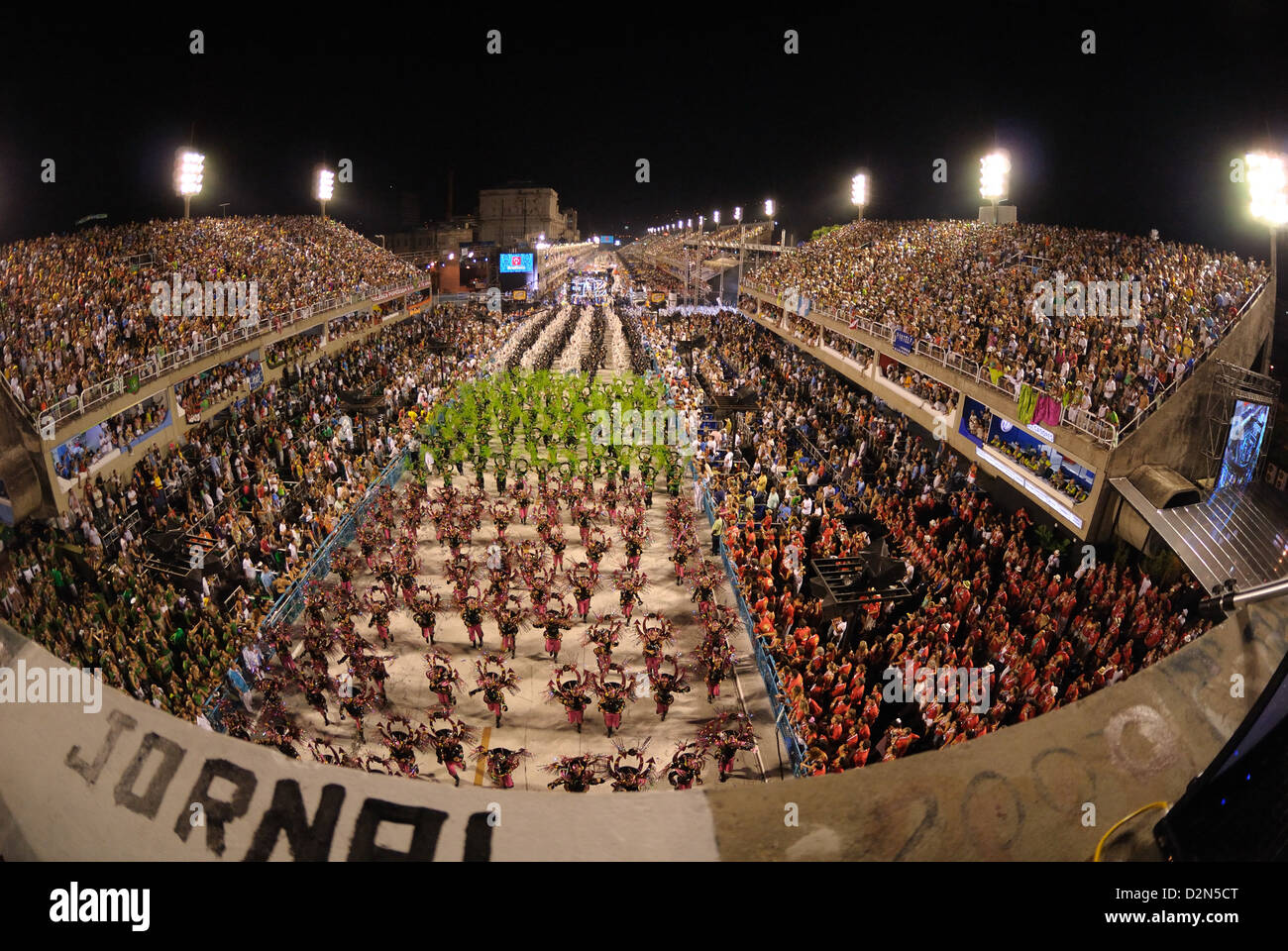 Sambadrome during the Carnival, Rio de Janeiro, Brazil, South America Stock Photo
