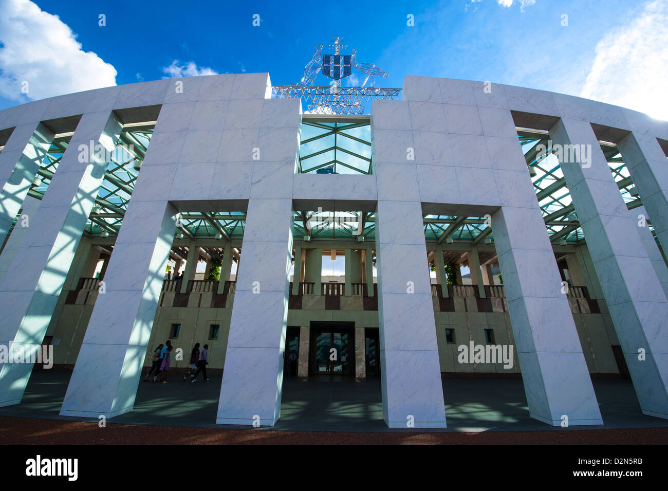 The Australian Parliament in Canberra, Australian Capital Territory, Australia, Pacific Stock Photo