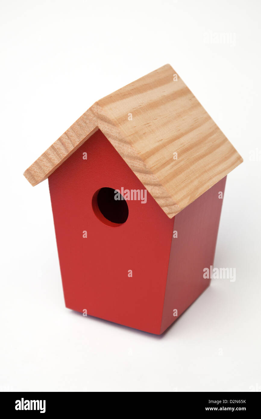 Studio Shot of a bird box Stock Photo