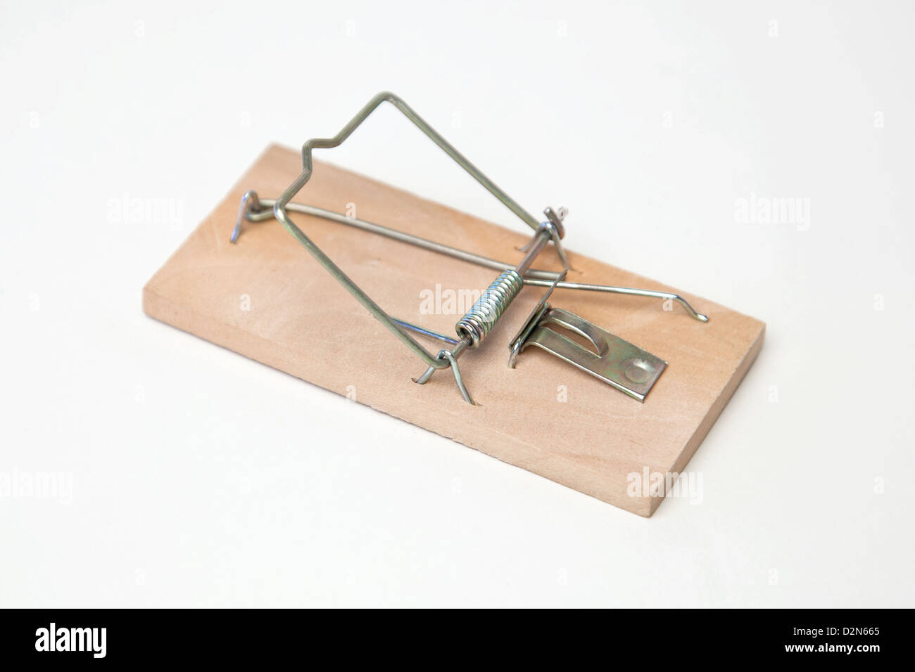 Studio Shot of a mouse trap Stock Photo