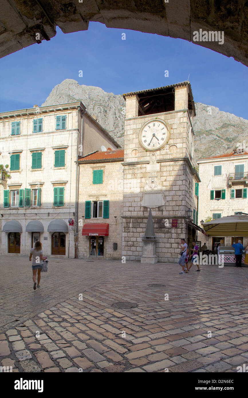 Old Town Clock Tower, Old Town, UNESCO World Heritage Site, Kotor