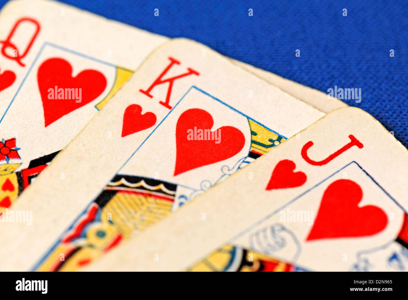 The King, Queen, Jack And Ace Of The Hearts Suit From A Deck Of Playing  Cards Stock Photo, Picture and Royalty Free Image. Image 3143477.