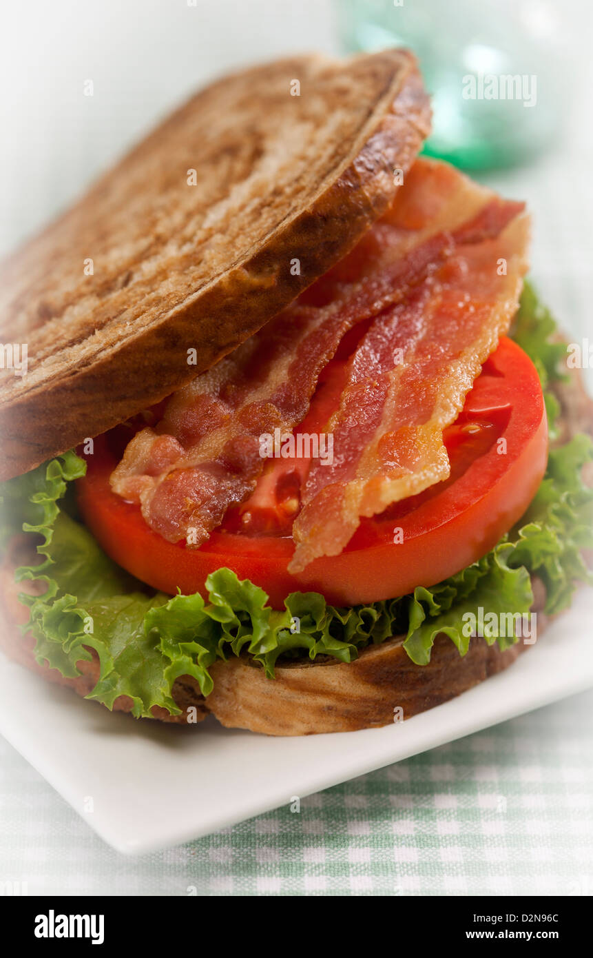 Bacon Lettuce Tomato Sandwich Stock Photo Alamy