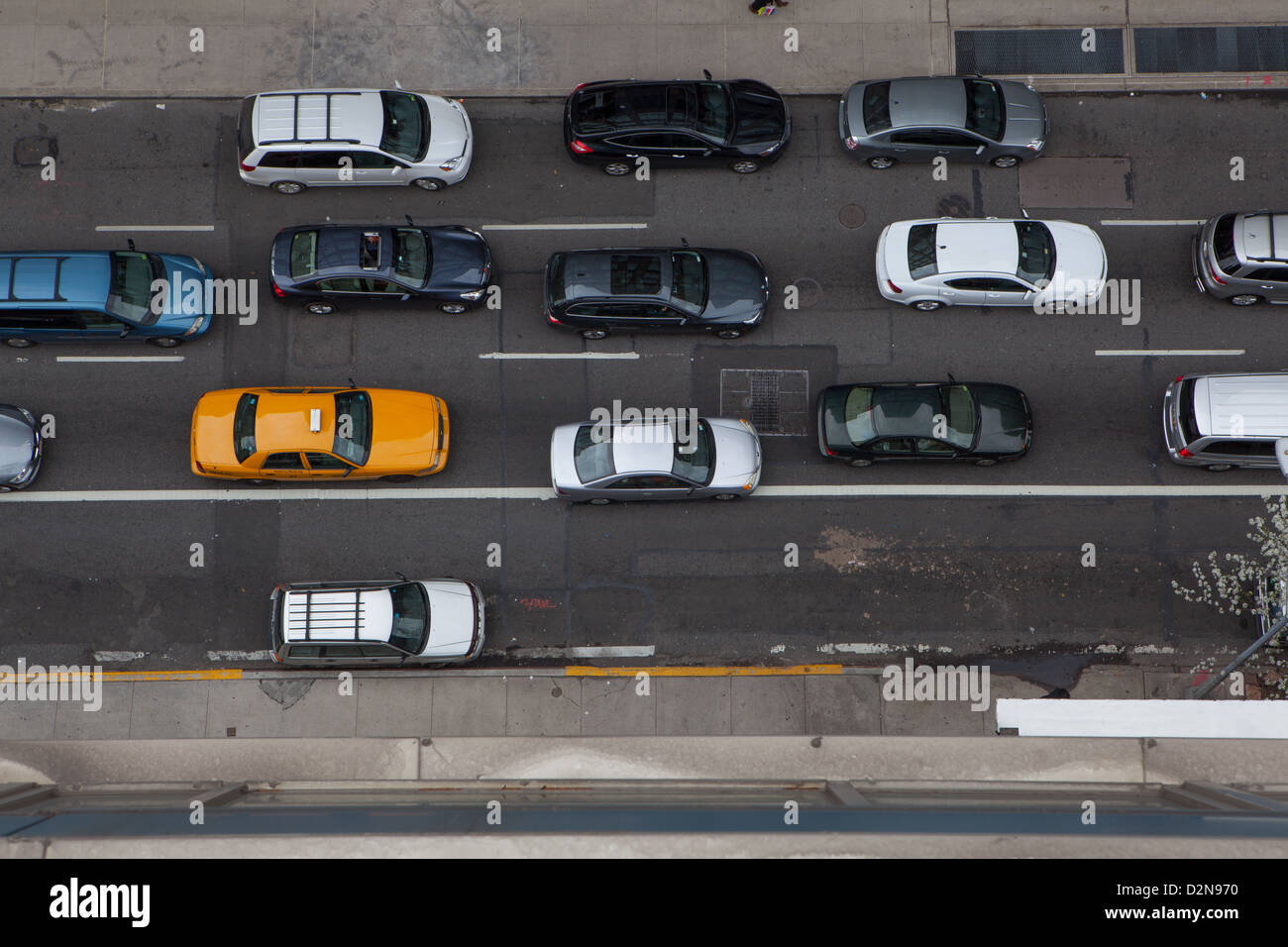 Traffic birds eye view hi-res stock photography and images