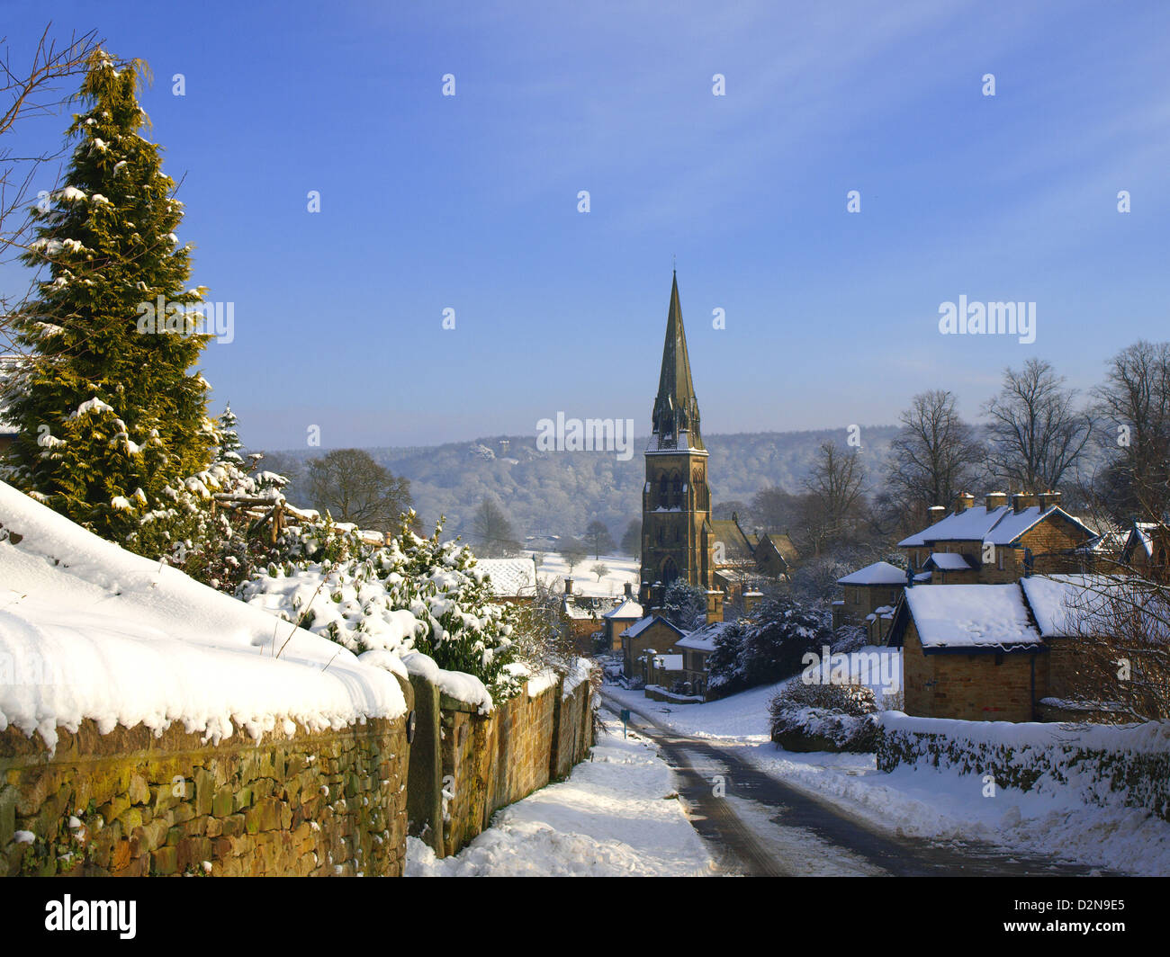 Edensor chatsworth hi-res stock photography and images - Alamy